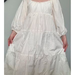 Elegant White Women's Dress